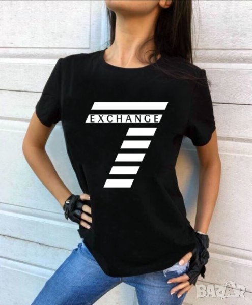 Дамски тениски EXCHANGE SEVEN! Или поръчай с ТВОЯ идея!, снимка 1