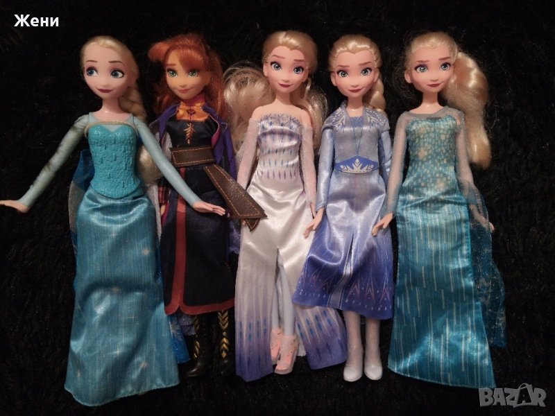 Оригинални пеещи кукли Disney Princess Hasbro с функции Дисни принцеси Елза и Ана Frozen , снимка 1