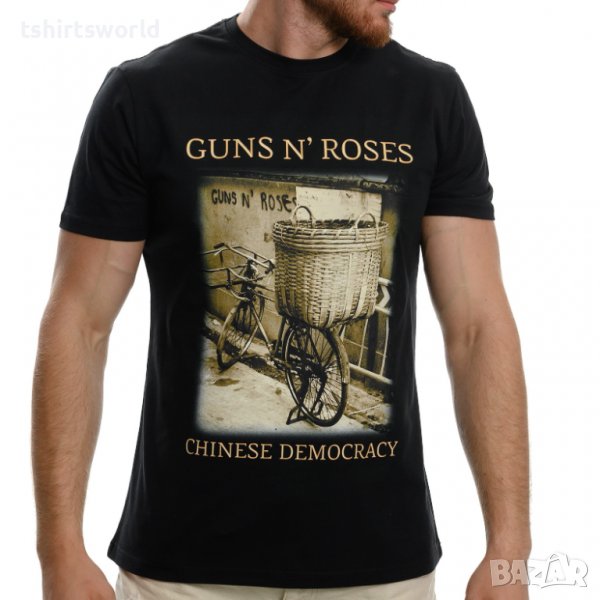 Нова мъжка тениска с дигитален печат на музикалната група GUNS'N ROSES - Chinese Democracy, снимка 1