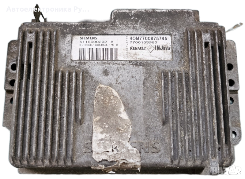 компютър RENAULT MEGANE SCENIC 1.6 SIEMENS, S115300202 A, S115300202A, HOM7700875745, HOM 7700875745, снимка 1