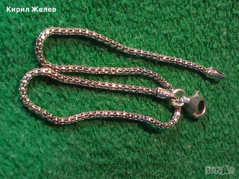 ФИНА СРЕБЪРНА ГРИВНИЧКА СРЕБРО 925 ГРИВНА ВИНТИДЖ АРТ ПЛЕТКА 43832, снимка 1