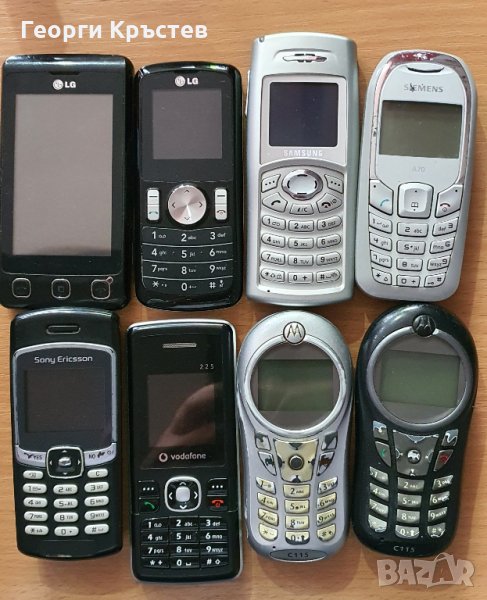 Samsung C100, LG KP500 и GB102, Motorola C115(2 бр.), Siemens A70, SE T290 и Vodafone 225, снимка 1
