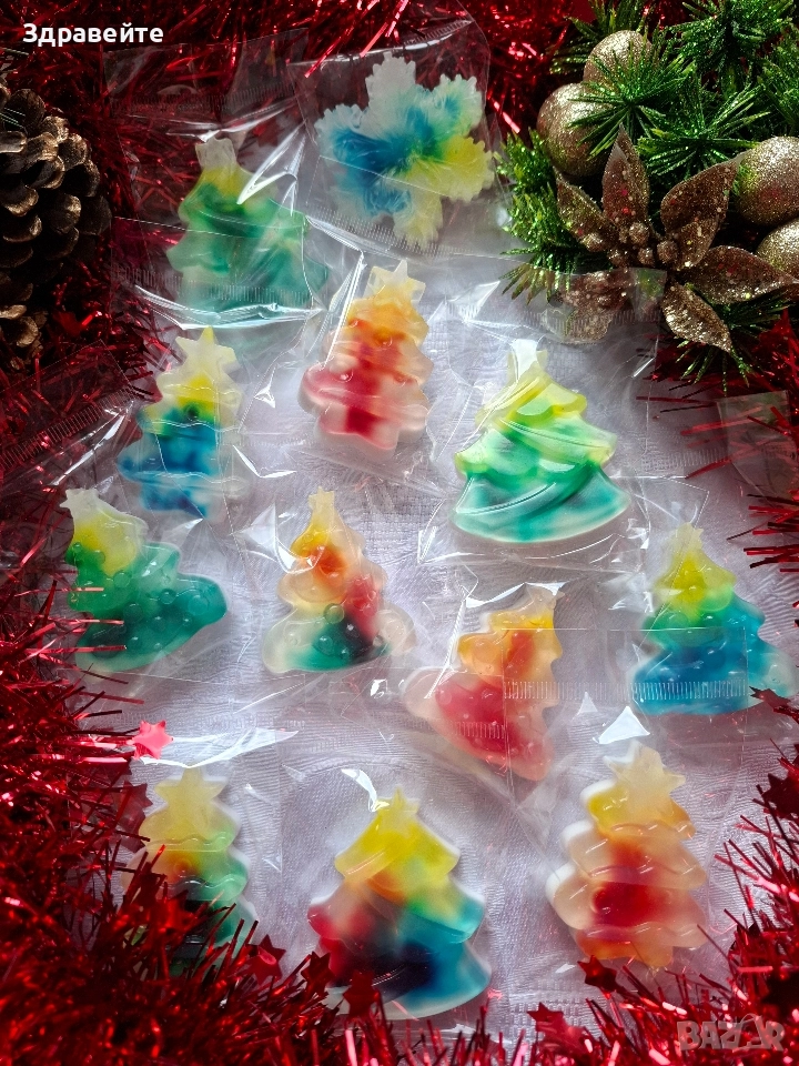 Бюджетни глицеринови сапунчета за Коледните празници, снимка 1