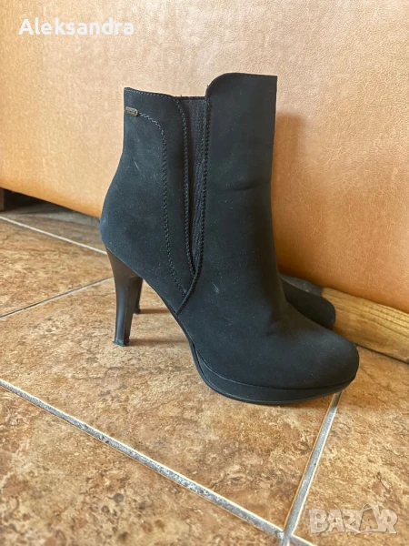 Черни боти на ток, снимка 1