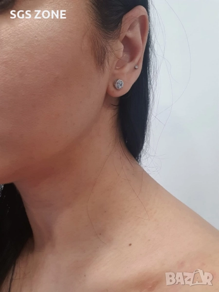 СРЕБЪРНИ ОБЕЦИ С ТОПАЗ 925, снимка 1