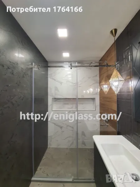 Стъклена душ кабина за баня с плъзгаща система ALLFA от ЕНИ ГЛАС ЕООД, снимка 1