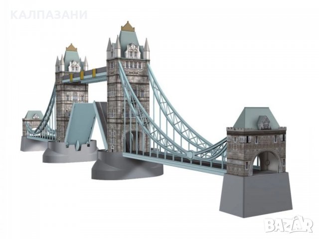 3D Пъзел Ravensburger 216 ел. - Тауър Бридж, Лондон 12559, снимка 2 - Игри и пъзели - 34281956
