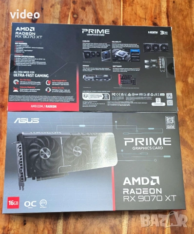 НОВА! ASUS Prime Radeon RX 9070 XT OC 16GB – Мощност от следващо поколение!, снимка 7 - Видеокарти - 54067638