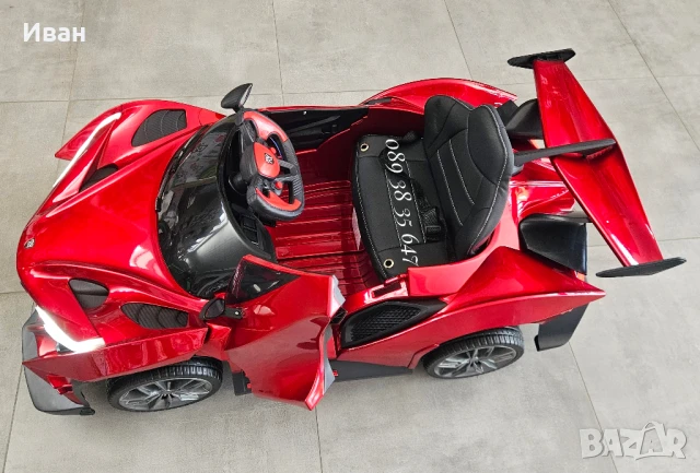 ТОП ЦЕНА!НОВО!Акумулаторна кола Flash RED с 4Х4,12V БАТЕРИЯ,меки гуми, снимка 10 - Електрически играчки - 50993794