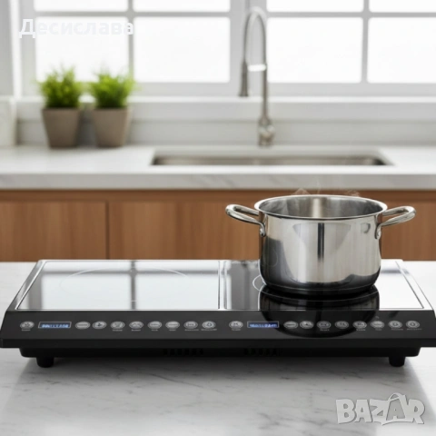 Двоен индукционен котлон Home Star HS-IND2002, снимка 2 - Котлони - 53004926