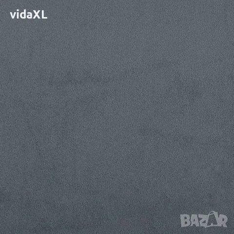 vidaXL Декоративни възглавници, 2 бр, тъмносиви, Ø15x50 см, кадифе, снимка 6 - Възглавници - 56147212