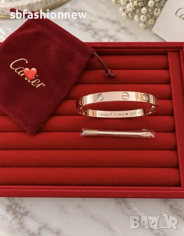 Cartier розово злато гривни, снимка 3 - Гривни - 56070033