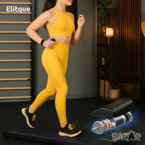 Компактна пътека за бягане с дистанционно – Тиха, тънка и идеална за дом и офис, снимка 2 - Декорация за дома - 52739727