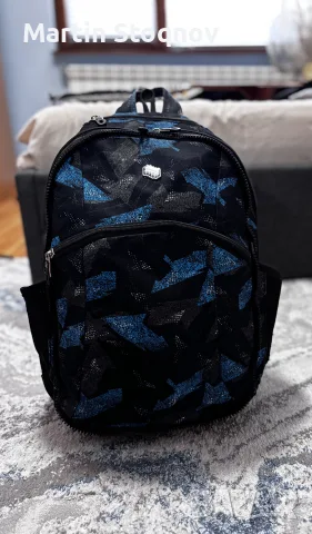 Ученическа раница 2в1 Pulse Teens Blue Arrow, черно-синя, снимка 2 - Раници - 55987274