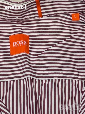 Мъжка риза BOSS Hugo Boss – размер L, райе, снимка 2 - Ризи - 55772790
