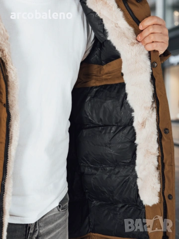 Мъжко зимно яке парка с качулка, 2цвята , снимка 11 - Якета - 53036768