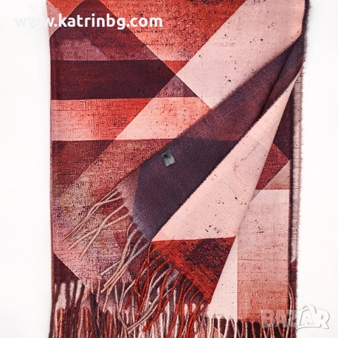 Стилен зимен комплект в бордо-Шал , шапка и ръкавици Код на продукта:DAK-0007, снимка 3 - Подаръци за жени - 52200578