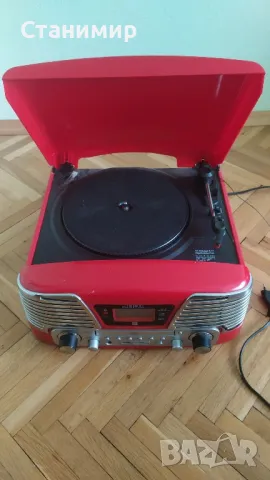 Ретро стерео система Dual NR6 - грамофон, FM радио, CD, MP3, USB, SD card, снимка 3 - Грамофони - 50235494