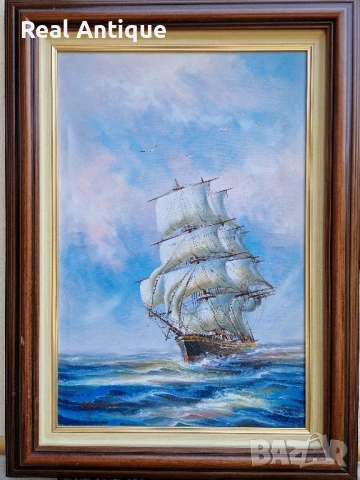 Страхотна голяма авторска картина масло върху платно, снимка 3 - Картини - 51050919