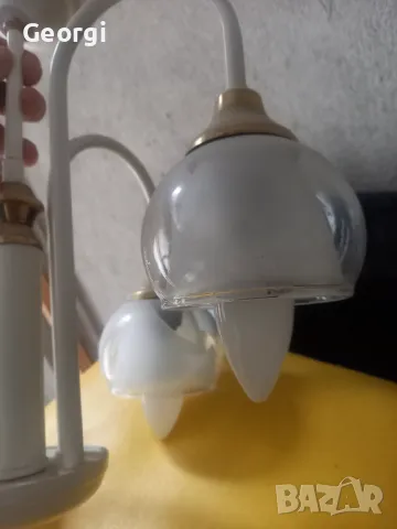 Полилей с 5 стъкла бял цвят, снимка 5 - Полилеи - 50419784