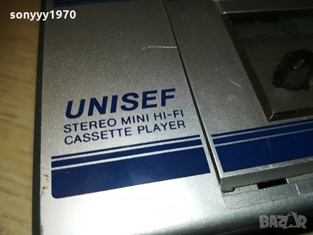 UNISEF-WALKMAN-stereo mini hi-fi made in japan-внос германия, снимка 2 - Радиокасетофони, транзистори - 29185836
