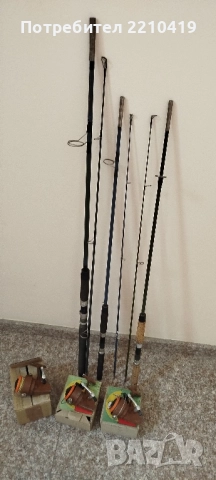 три въдици и макари Germina , снимка 11 - Макари - 52390637