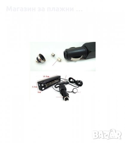 ЧАСОВНИК ЗА КОЛА С ТЕРМОМЕТЪР И ВОЛТМЕТЪР - код E30, снимка 5 - Аксесоари и консумативи - 34306611