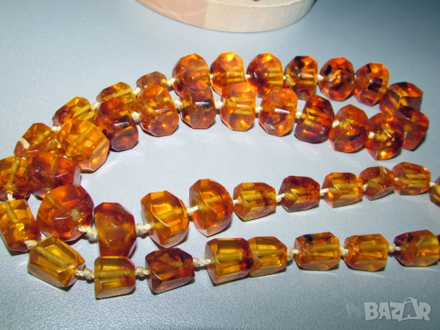 Голям гердан от натурален руски кехлибар, снимка 4 - Колиета, медальони, синджири - 53295104