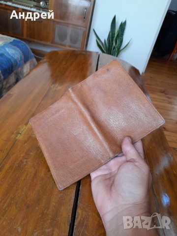 Стар кожен портфейл,портмоне #6, снимка 7 - Антикварни и старинни предмети - 33854012