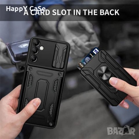 Samsung Galaxy A14 A34 A54 / RING CARD SLOT Удароустойчив кейс, снимка 3 - Калъфи, кейсове - 40295036