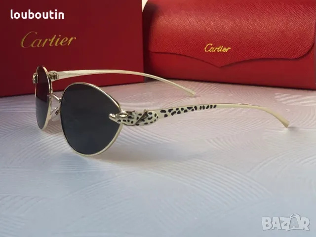 Cartier 2024  дамски слънчеви очила елипса кръгли овални, снимка 9 - Слънчеви и диоптрични очила - 48003086