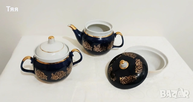 Руски порцеланов сервиз за чай , снимка 3 - Сервизи - 53159055