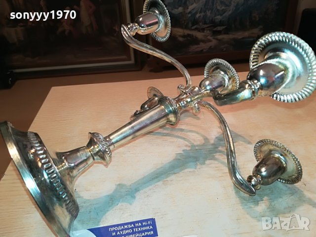 КРАСИВ СВЕЩНИК ОТ ФРАНЦИЯ 2503231913, снимка 14 - Антикварни и старинни предмети - 40134132