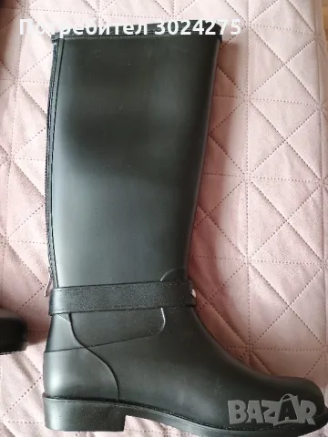 Черни гумени ботуши, снимка 3 - Дамски ботуши - 49033284