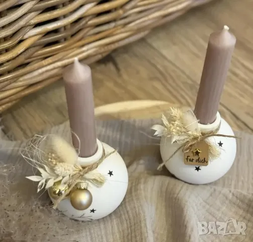 Молд свещник коледна топка , снимка 2 - Форми - 49535475