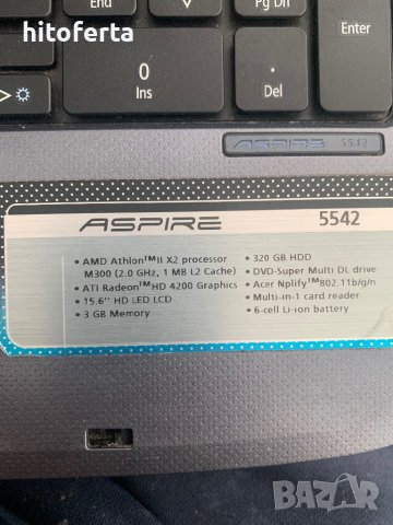 Продавам лаптоп за части Acer aspire5542 , снимка 2 - Части за лаптопи - 42689242