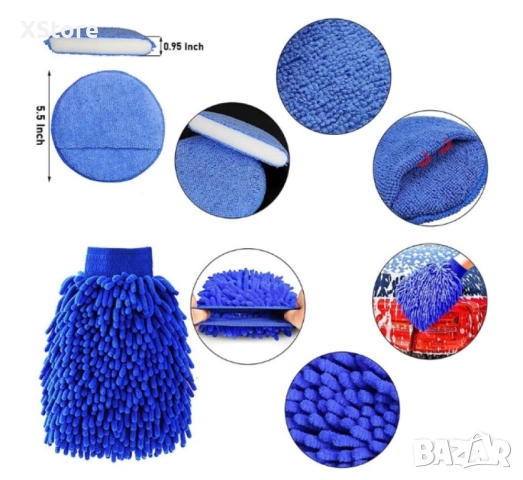Комплект принадлежности за почистване на автомобил, снимка 5 - Аксесоари и консумативи - 52457431