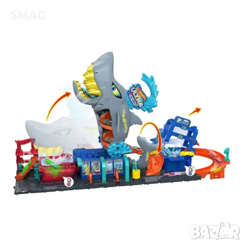 Автомивка Hot Wheels Shark - Mattel S_1247758, снимка 3 - Коли, камиони, мотори, писти - 47975886