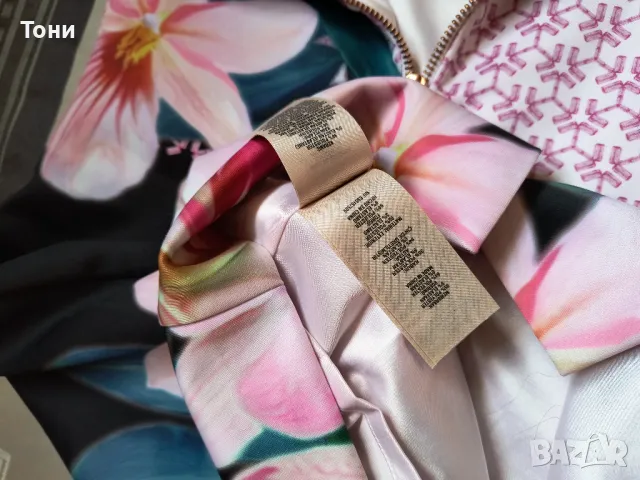  Елегантна рокля Ted Baker Pink 2 UK 10 Flamingo, снимка 15 - Рокли - 47547223