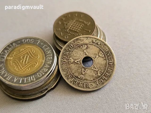 Монета - Белгийско Конго - 20 сантима | 1911г., снимка 2 - Нумизматика и бонистика - 49980100