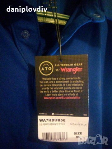  Wrangler-нова оригинална мъжка поло тениска/тениска с яка/, снимка 2 - Тениски - 40799412