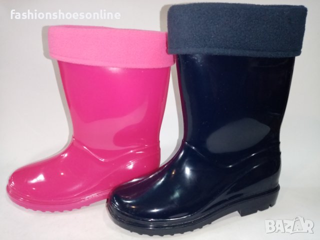 Детски силиконови непромукаеми ботуши с топла вата. , снимка 2 - Детски боти и ботуши - 40278840