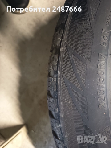 Четири джанти за Ауди 17 цола със зимни гуми Sailun 225/50R17, снимка 2 - Гуми и джанти - 52494536