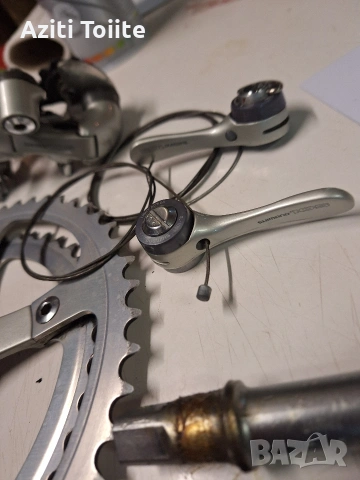 vintage groupset shimano 105 series 1051, снимка 6 - Части за велосипеди - 53017422