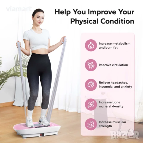 Вибрираща платформа MERACH MR-2398 с Bluetooth, LED дисплей, 10 нива, снимка 11 - Други - 50526921