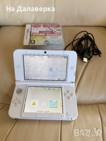 Nintendo 3DS XL бял|Модифициран | 16GB карта + зарядно |Отлично състояние