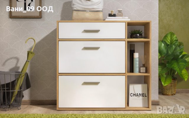 Шкаф за обувки с ниши за принадлежности