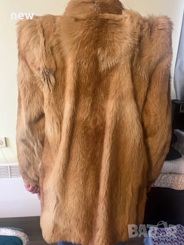 Палто естествен косъм от лисица, снимка 2 - Палта, манта - 52964995