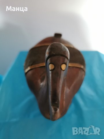 Дървена Африканска фигура, снимка 5 - Антикварни и старинни предмети - 42100519