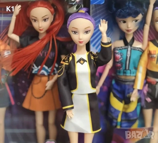 Пееща K-POP Demon Hunters Кукла - Светещо сърце/музика Rumi/Zoey/Mira - истински Кей Поп Вайб !, снимка 2 - Кукли - 52793562